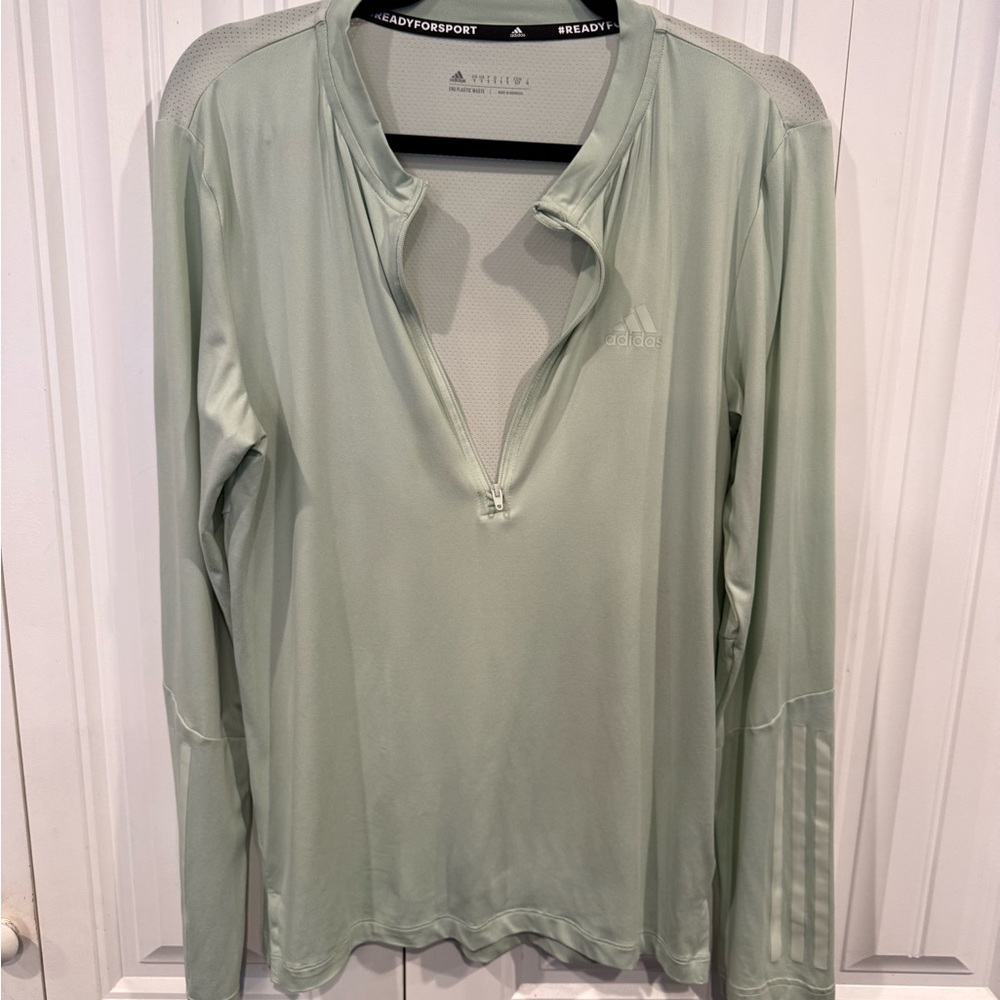 Adidas Women's Mint Long Sleeve‎ Tee Size Small